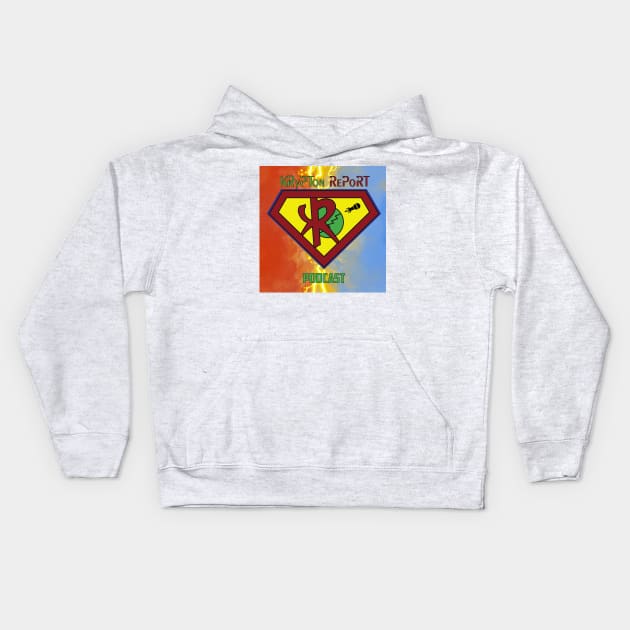 Old logo new back ground Kids Hoodie by Krypton Report Podcast 